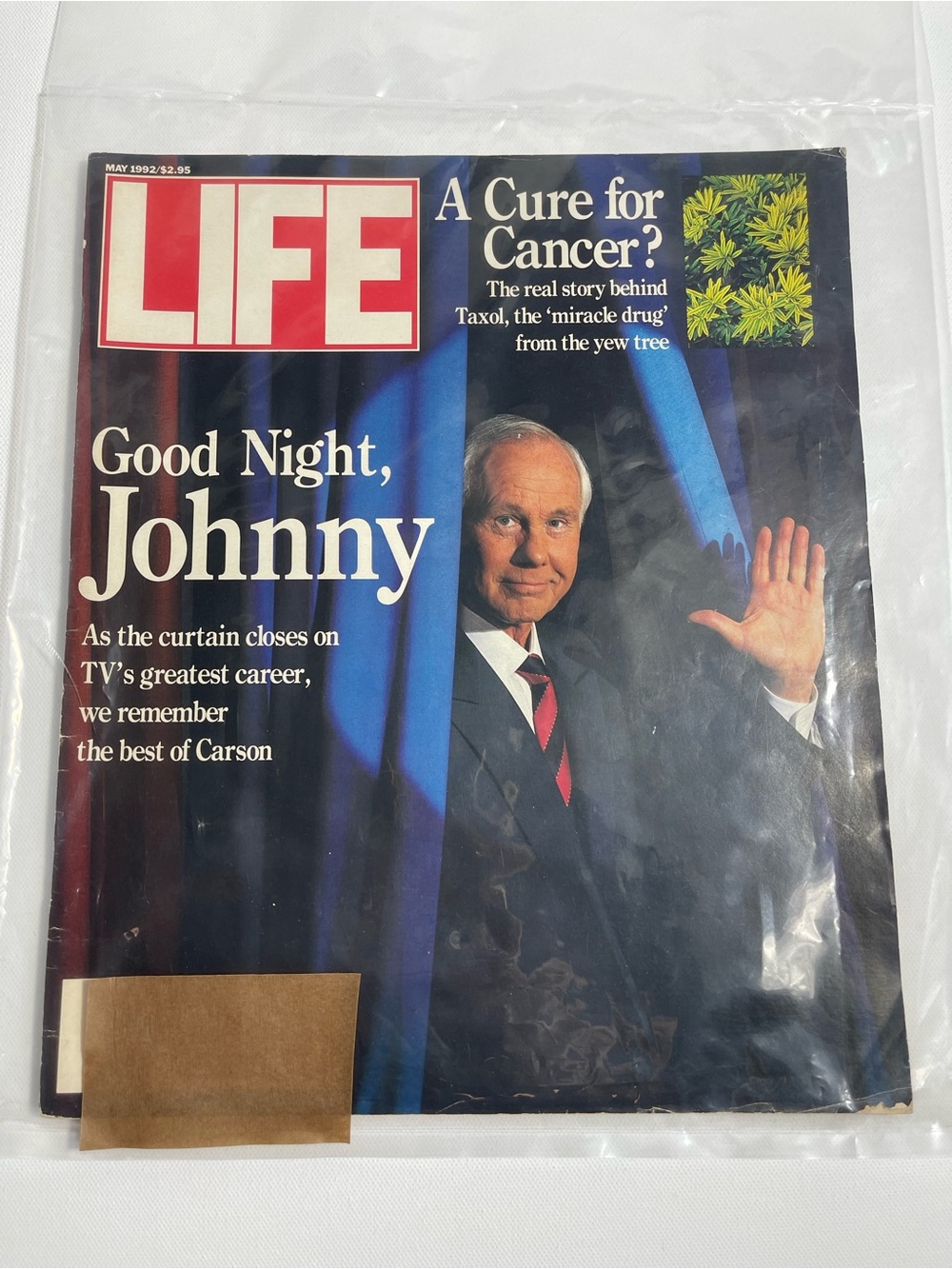 Life Magazine Good Night, Johnny Carson May 1992 Johnny Carson Sku#0189